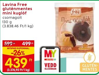 Lavina Free gluténmentes mini kuglóf 130 g