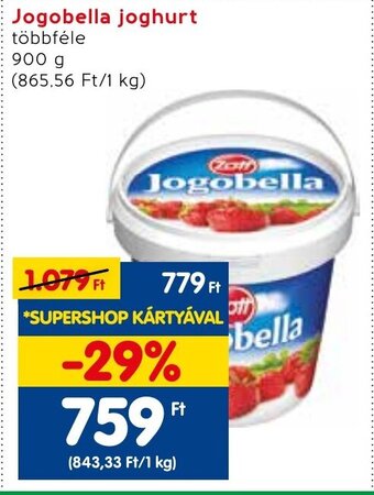 Spar Jogobella joghurt 900 g ajánlat