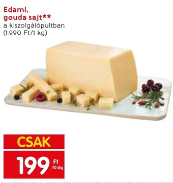 Spar Edami, gouda sajt 10 dkg ajánlat