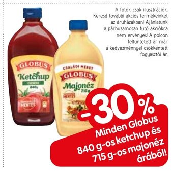 Spar Minden Globus 840 g-os ketchup stb. ajánlat
