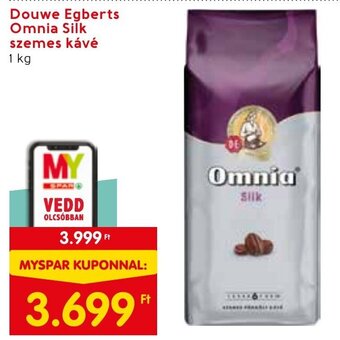 Spar Douwe Egberts Omnia Silk szemes kávé 1 KG ajánlat
