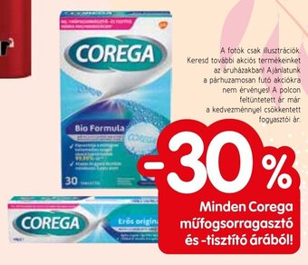 Spar Minden Corega műfogsorragasztó és -tisztító árából! ajánlat