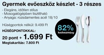 Gyermek evőeszköz készlet - 3 részes