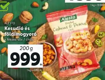 Lidl ALESTO Kesudió és földimogyoró 200 g ajánlat