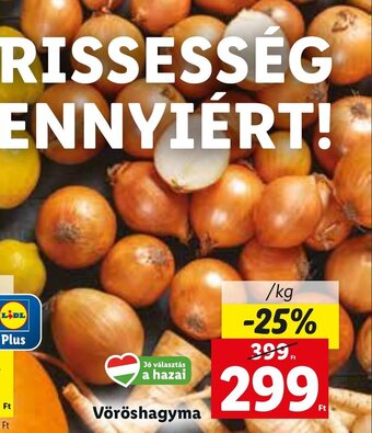 Lidl Vöröshagyma 1 kg ajánlat