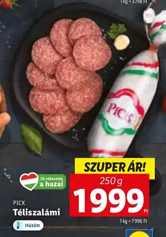 Lidl PICK Téliszalámi 250 g ajánlat