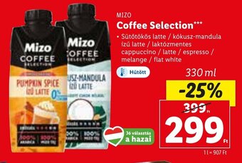 Lidl MIZO Coffee Selection 330 ml ajánlat