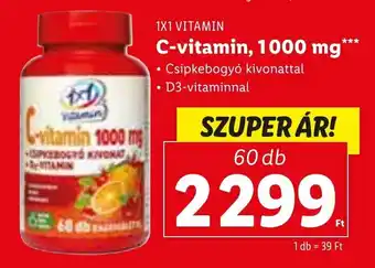 1X1 VITAMIN C-vitamin, 1000 mg 60 db