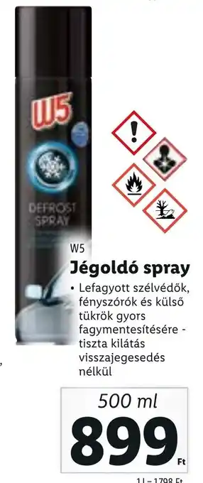 Lidl W5 Jégoldó spray 500 ml ajánlat
