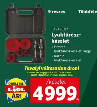 PARKSIDE Lyukfűrész- készlet