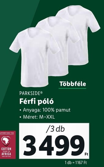 Lidl PARKSIDE Férfi póló 3 db ajánlat