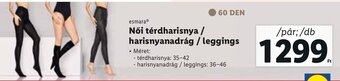 Lidl esmara Női térdharisnya stb. 1 pár / 1 db ajánlat