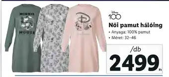 Lidl Női pamut hálóing 1 db ajánlat