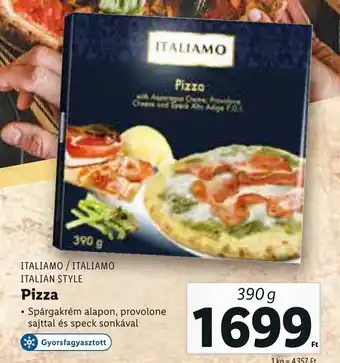 Lidl ITALIAMO / ITALIAMO ITALIAN STYLE Pizza 390 g ajánlat