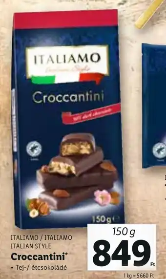 Lidl ITALIAMO / ITALIAMO ITALIAN STYLE Croccantini 150 g ajánlat