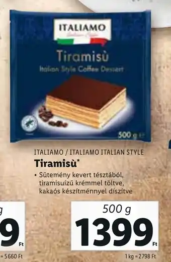 ITALIAMO / ITALIAMO ITALIAN STYLE Tiramisù 500 g