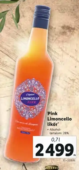 Pink Limoncello likőr 0,7 l