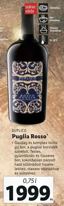DUPLICO Puglia Rosso 0,75 l