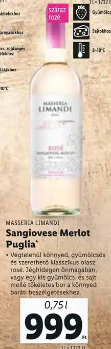 MASSERIA LIMANDI Sangiovese Merlot Puglia 0,75 l