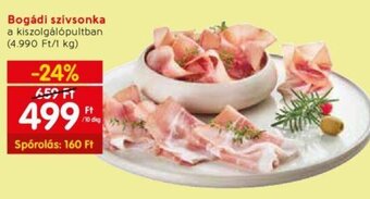 Spar Bogádi szívsonka 10 dkg ajánlat