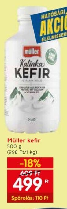 Spar Müller kefir 500 g ajánlat