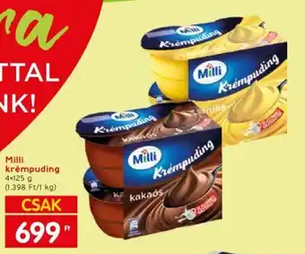 Spar Milli krémpuding 4 x 125 g ajánlat