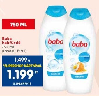Spar Baba habfürdő 750 ml ajánlat