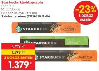 Interspar Starbucks kávékapszula 10 db ajánlat