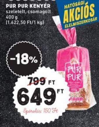 Interspar PUR PUR KENYÉR 400 g ajánlat