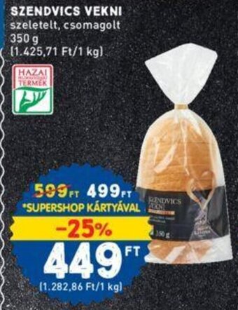 Interspar SZENDVICS VEKNI 350 g ajánlat