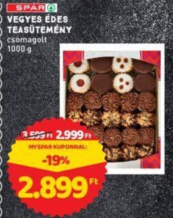 Interspar SPAR VEGYES ÉDES TEASÜTEMÉNY 1000 g ajánlat