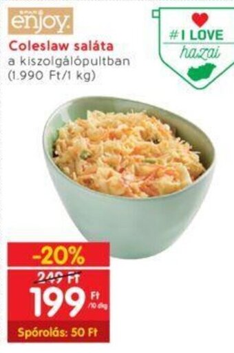 Interspar Coleslaw saláta 10 dkg ajánlat