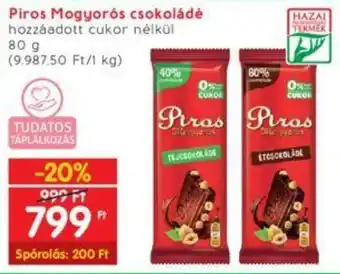 Interspar Piros Mogyorós csokoládé 80 g ajánlat