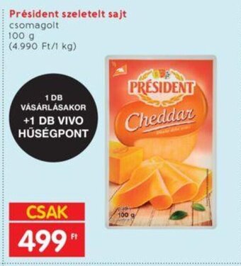 Interspar Président szeletelt sajt 100 g ajánlat