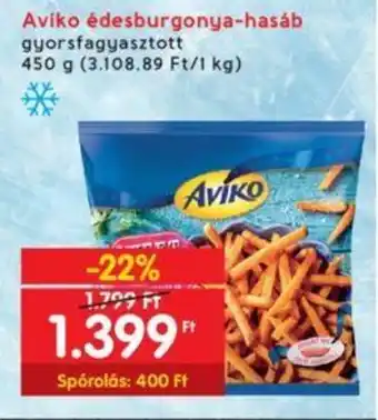 Aviko édesburgonya-hasáb 450 g