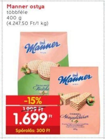 Interspar Manner ostya 400 g ajánlat