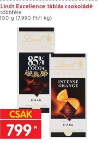 Interspar Lindt Excellence táblás csokoládé 100 g ajánlat