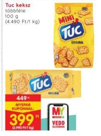 Interspar Tuc keksz 100 g ajánlat