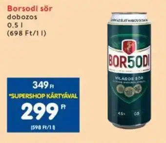 Interspar Borsodi sör 0,5 l ajánlat