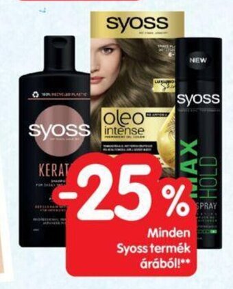 Interspar Minden Syoss termék árából! ajánlat