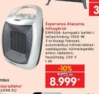 Interspar Esperanza Atacama hősugárzó 1 db ajánlat