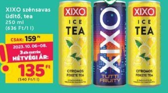 Interspar XIXO szénsavas üdítő, tea 250 ml ajánlat