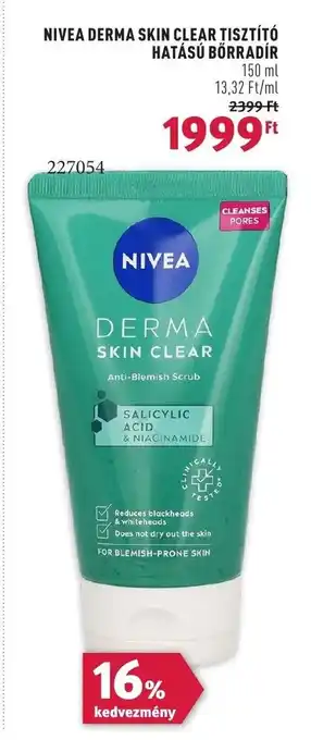 Rossmann NIVEA DERMA SKIN 150 ml ajánlat