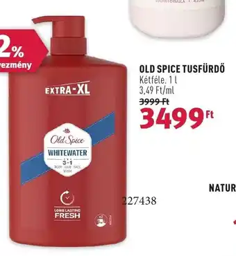 Rossmann OLD SPICE TUSFÜRDŐ 1 l ajánlat