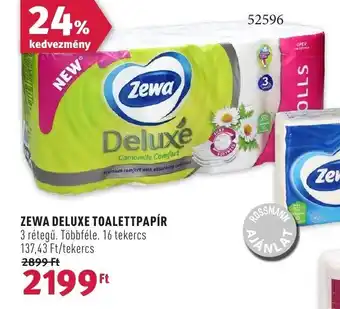 Rossmann ZEWA DELUXE TOALETTPAPÍR 16 tekercs ajánlat