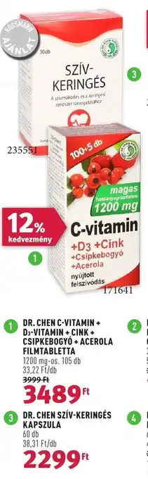 Rossmann DR. CHEN SZÍV-KERINGÉS KAPSZULA 60 db ajánlat
