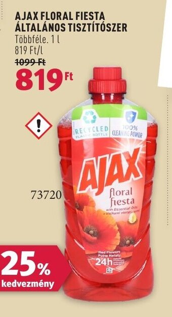 Rossmann AJAX FLORAL FIESTA ÁLTALÁNOS TISZTÍTÓSZER 1 l ajánlat