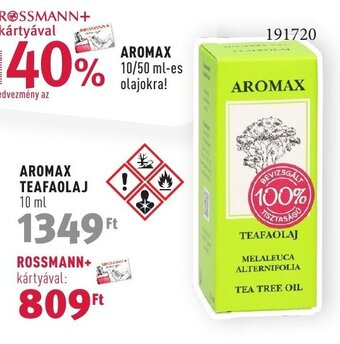 Rossmann AROMAX TEAFAOLAJ 10 ml ajánlat
