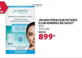 Rossmann JIMJAMS PURE&CLEAR PATTANÁS ELLENI HIDROKOLLOID TAPASZ 30 db ajánlat