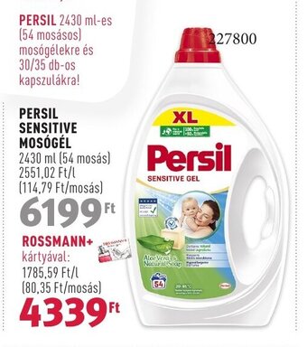 Rossmann PERSIL SENSITIVE MOSÓGÉL 2430 ml ajánlat